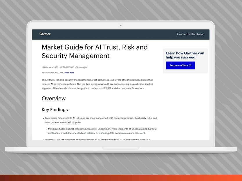 Gartner Market Guide: AI Trust, Risk and Security Management