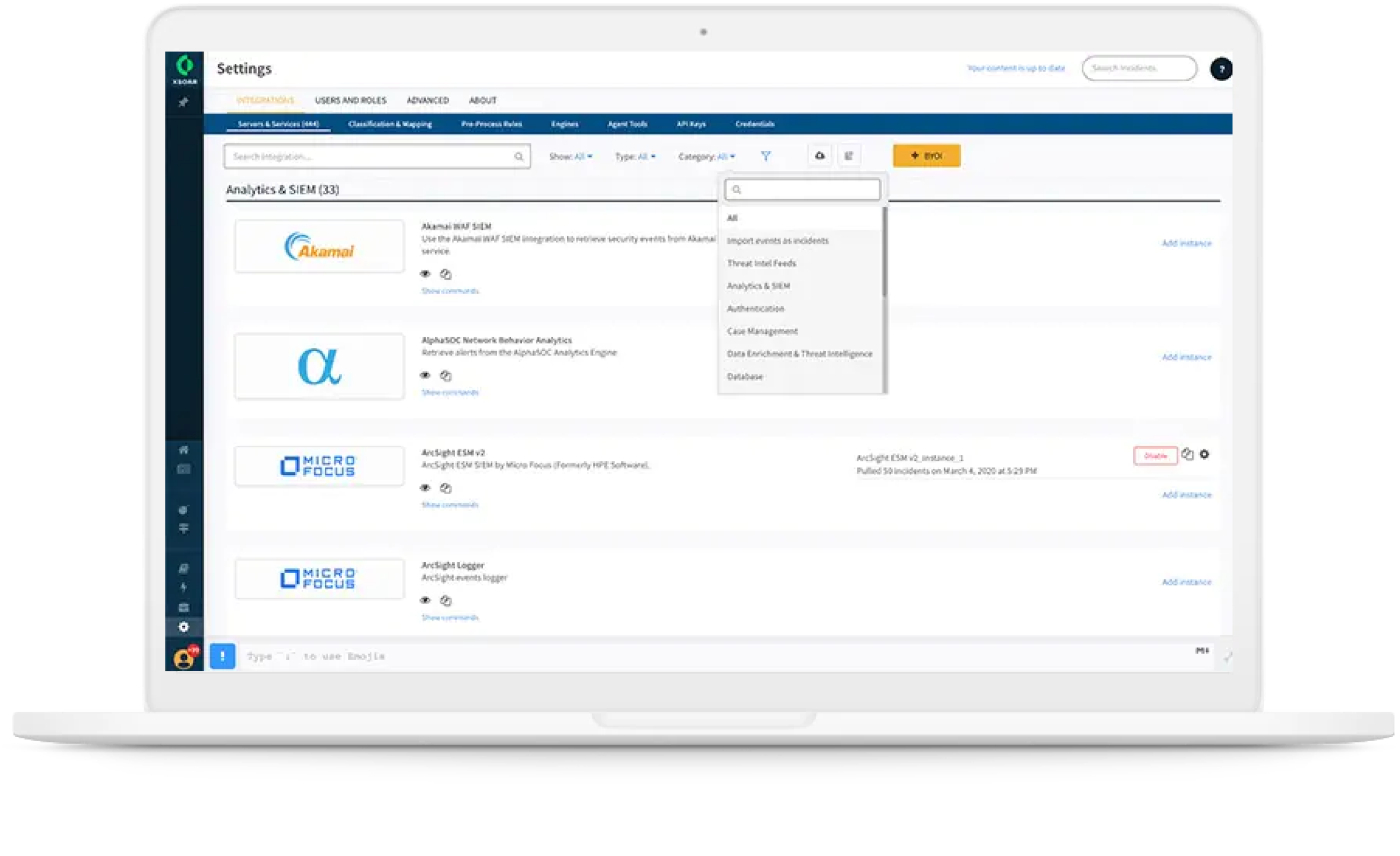 Open and extensible platform