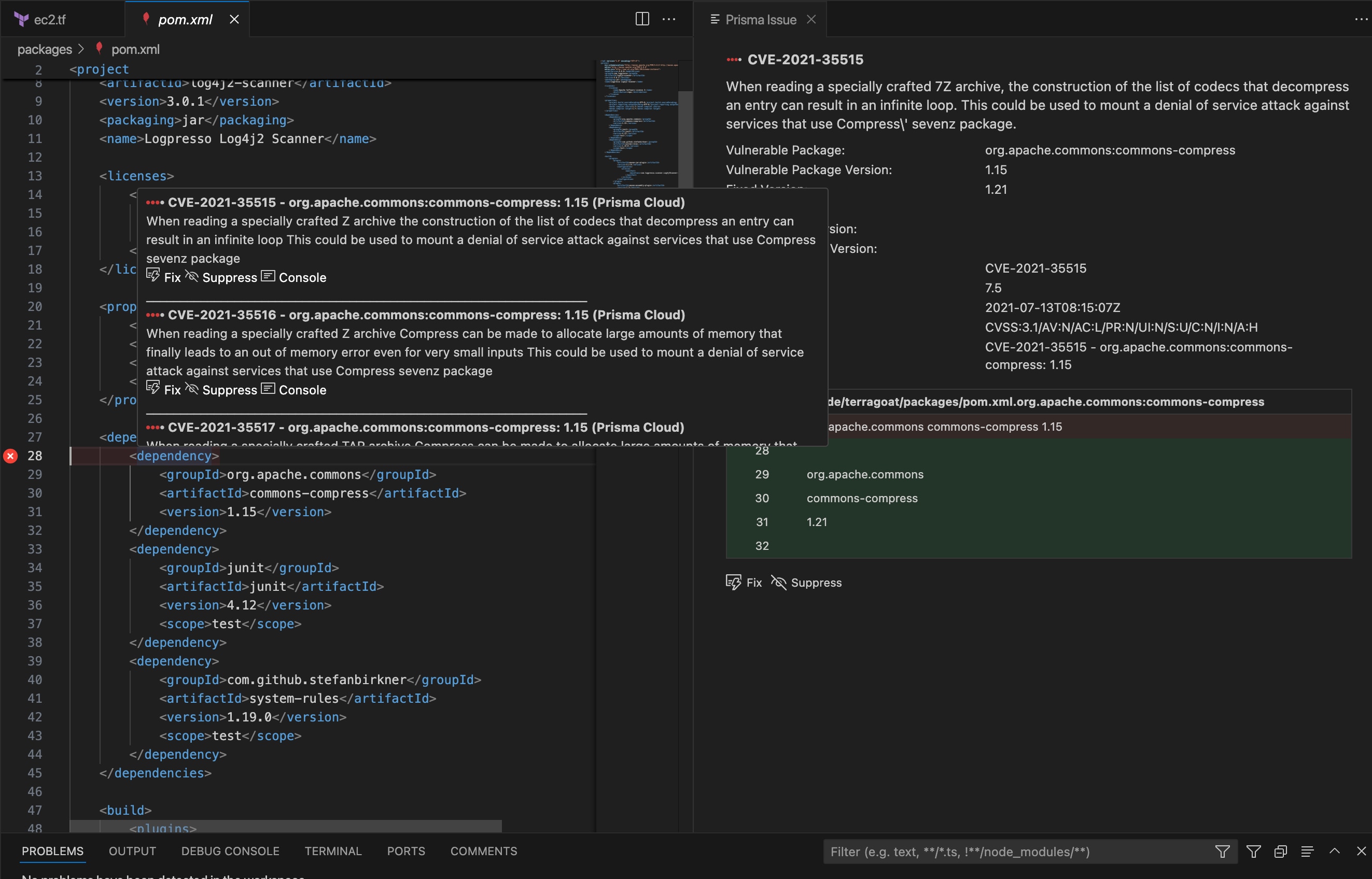 Fully integrated with flexible fixes
