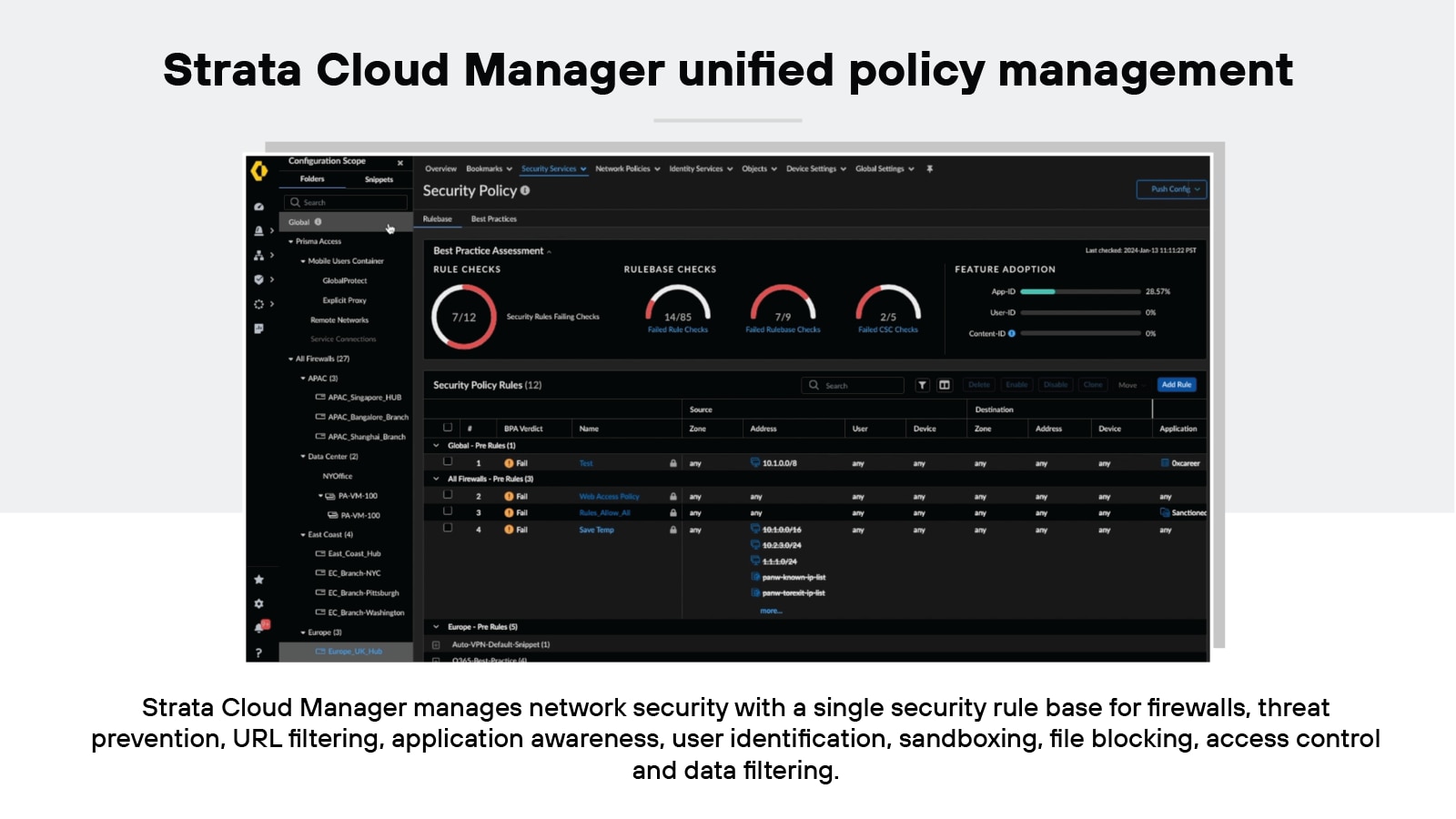Strata Cloud Manager unified policy management