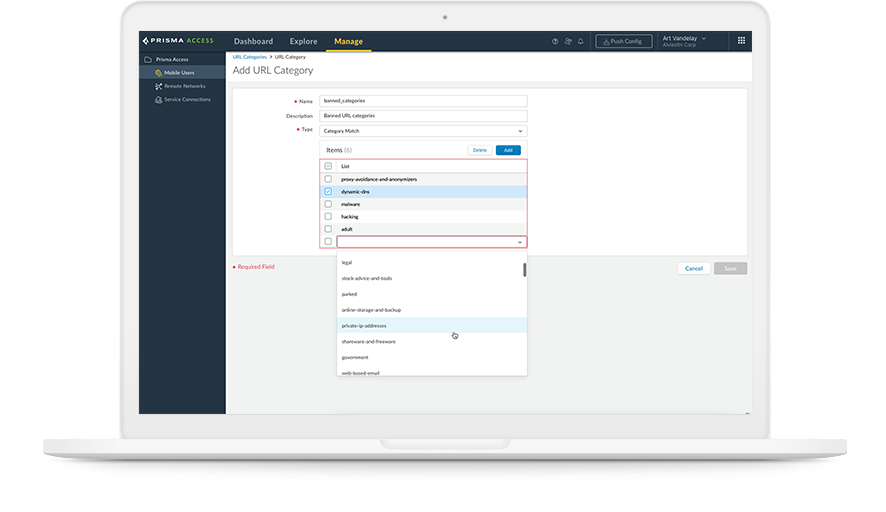 SSE uses SWG capabilities to provide users secure internet access when they are disconnected from the business VPN.
