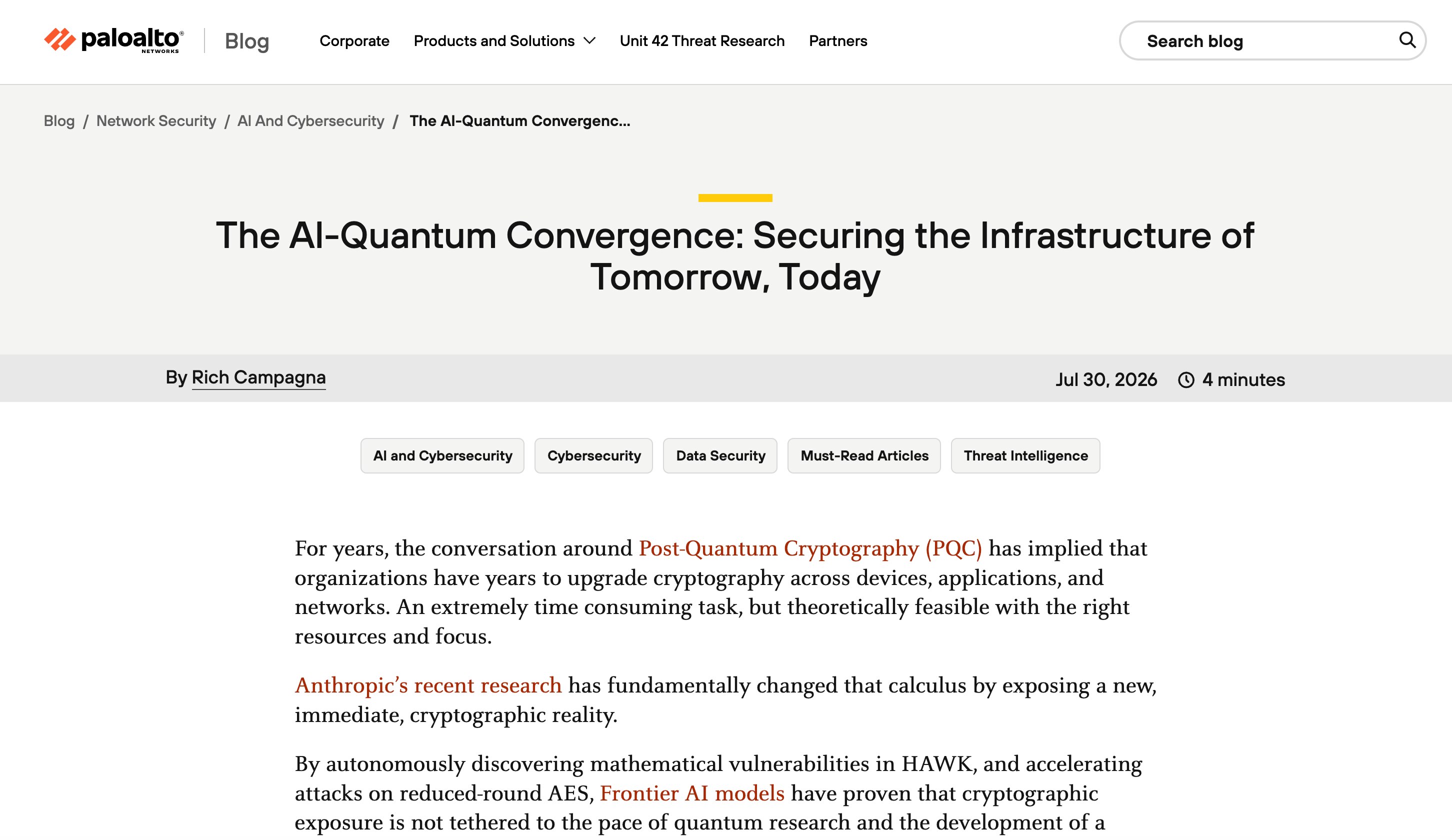 The AI-Quantum Convergence: Why the Timeline is Accelerating