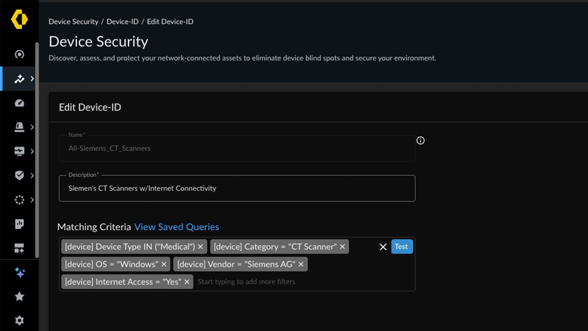 medical risk by advanced ID dashboard