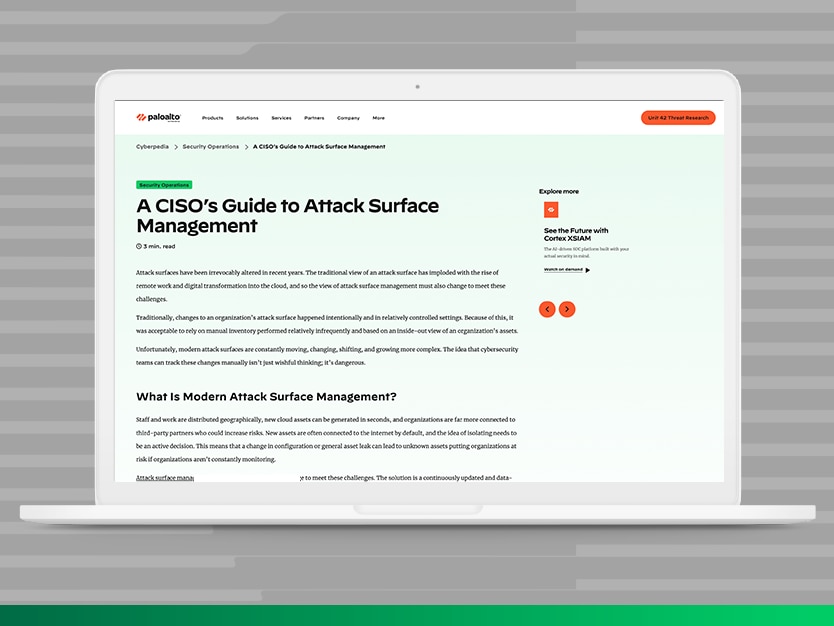 How Does a CISO Effectively Manage the Attack Surface? - Palo Alto Networks